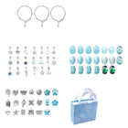 Beads Jewellery Charms Pendant Set DIY Craft Girls Kids Gift Bracelet Making Kit - Aimall