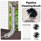Pipe Cleaning Brush Nylon Head Rod Duct Cleaning Tool Solid Chimney Brush