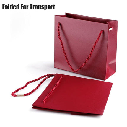 10PCS Red Tote Bags Durable Reusable Shopping Bags for Groceries and Gifts
