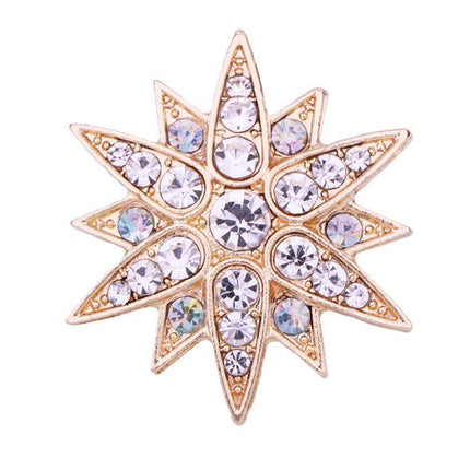 Brooch Six Pointed Star Collar Button Badge Fashion Corsage Pin Accessories