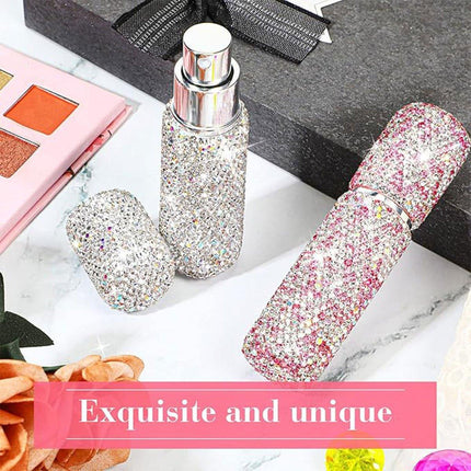 2pcs Travel Perfume Dispenser Refillable Spray Bottle Portable Sample Pack Tool