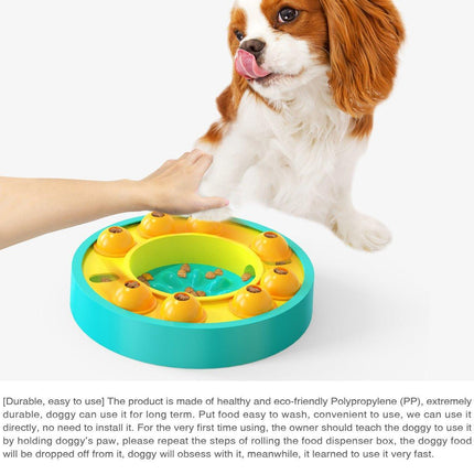 Interactive Slow Feeder Toy for Dogs Cats Pet Puzzle Hidden Treat Food Dispenser