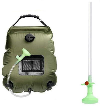 20L Camp Shower Bag Solar Heat Water Pipe Portable - Aimall