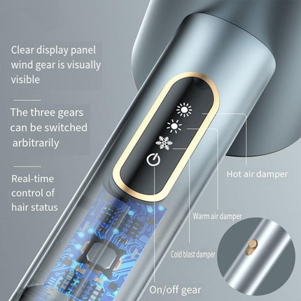 Hair Dryer Lightweight Blue Ray Quiet Hair Care Dryer 2400W High Speed No-Burn