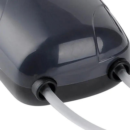 Oxygen Pump Aqua Fish Tank Aquarium Pond Air Bubble Disk Stone Aerator 2 Outlets - Aimall