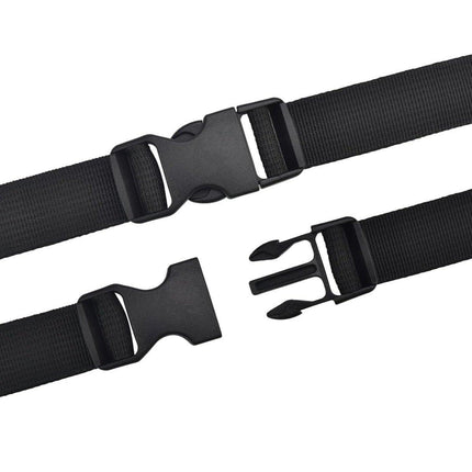 10pcs Black Plastic Buckle Clips for School Bag Backpack Strap Multifunctional