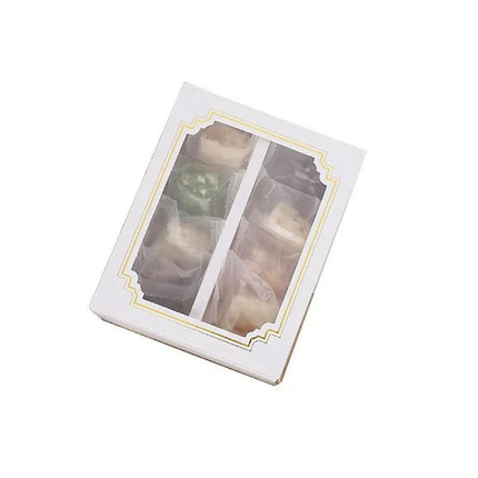 100PCS Clear Rectangular Boxes for Macarons, Cookies & Bomboniere Favors - Aimall