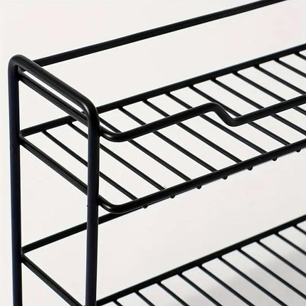 Stainless Steel Kitchen Shelf Organizer Double Tier Multi Functional Rack