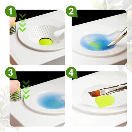 Paintbrush Rinser Cleaning Painting Brush Watercolour Calligraphy Paint Cleaner - Aimall