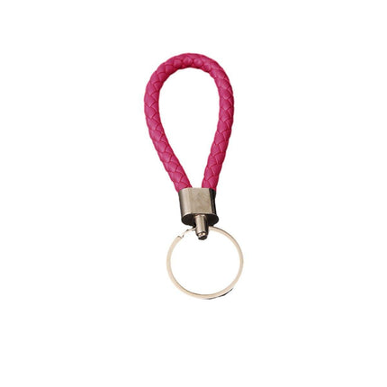 Handmade Leather Rope Keychain Car keychain Bag Pendant Accessories - Aimall