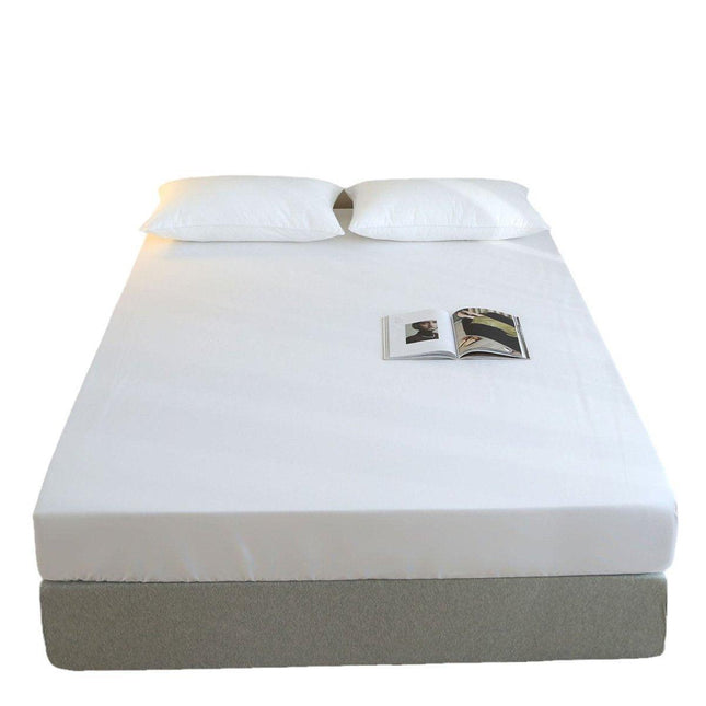 Single 96x200cm Hotel Bedding White Cotton Satin Bedspread