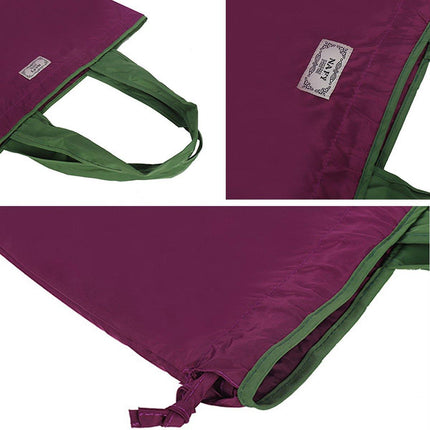 Ultra-Light Foldable Large Capacity Portable Shopping Bag with Drawstring Mouth