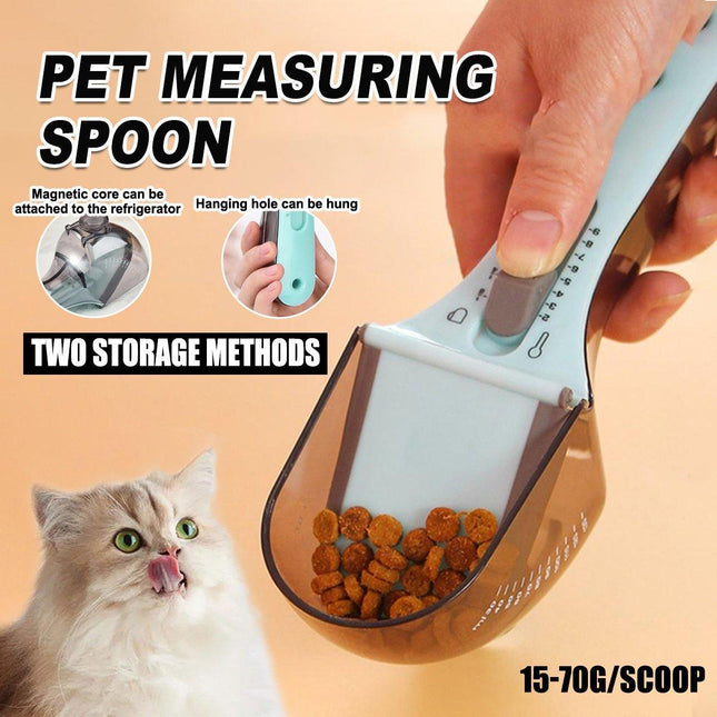 Pet Food Measuring Spoon Adjustable Cat Dog Food Shovel Pet Food Spoon Supplies