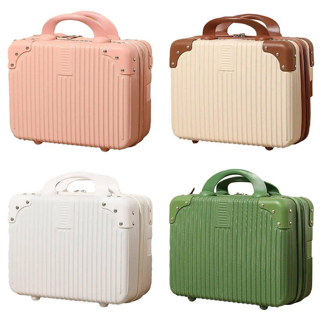 Portable Womens Mini Luggage Case Lightweight Large Capacity Cosmetic Bag