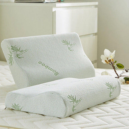 1/2PCS Memory Foam Neck Pillow Wavy Contour Slow Rebound Pillow