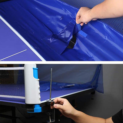 Table Tennis Ball Catch Net Mobile Floor Standing Collector with Multi-Frame
