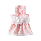 Plaid Pet Dress with Traction Buckle Slip Outing Clothes for Small Medium Pet