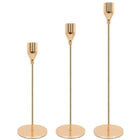 Set of 3 Decorative Candlestick Holder Candle Stand for Wedding / Dinner / Party