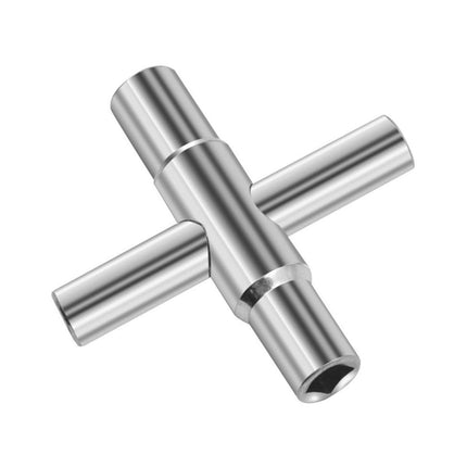 4 in 1 Silver Cross Faucet Wrench Household Bathroom Tool Multipurpose Wrench