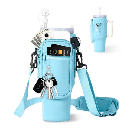 Portable Cup Sleeve Drink Holder Reusable Water Bottle Carrier Travel Bag