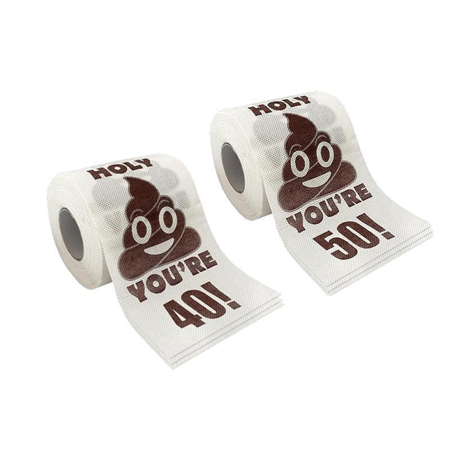 Prank Gag Printed Poop Funny Toilet Paper Roll Novelty Gag Gift for Pranks