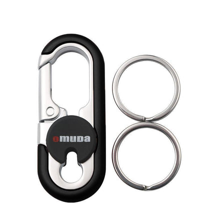 Keychains Fashion Men's Stainless Steel Ring Creative Metal Car Accessory Gift - Aimall