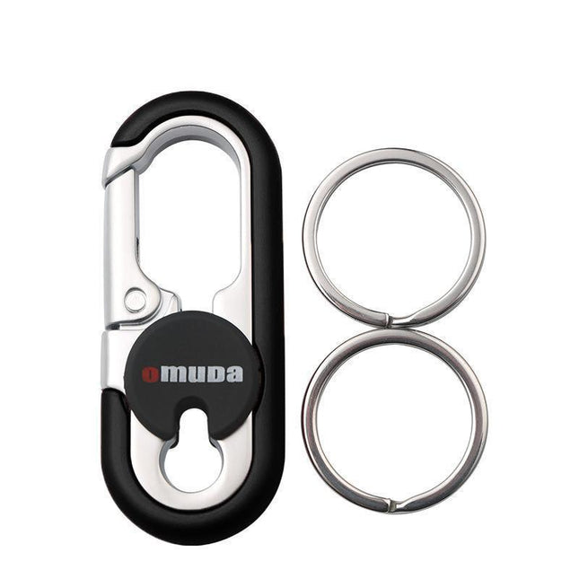 Keychains Fashion Men's Stainless Steel Ring Creative Metal Car Accessory Gift - Aimall