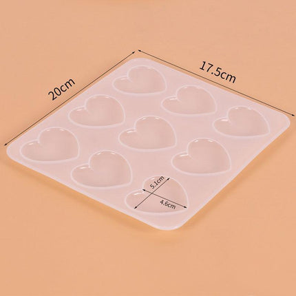 Heart Silicone Pendant Mold Necklace Jewelry Resin Mould Casting Craft DIY Tool - Aimall