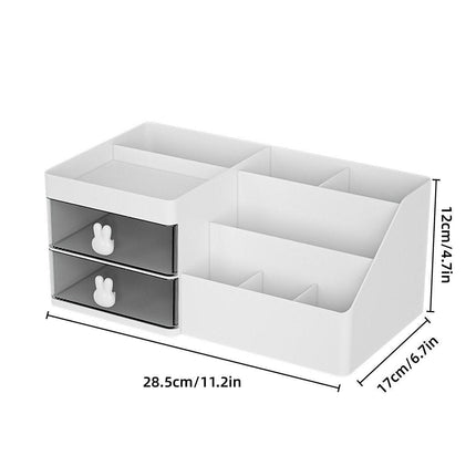 Cartoon Drawer Type Cosmetic Jewelry Storage Box Desktop Student Stationery Box