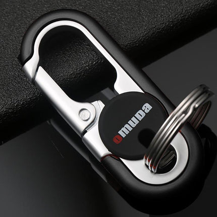 Keychains Fashion Men's Stainless Steel Ring Creative Metal Car Accessory Gift - Aimall
