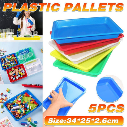 5pcs Plastic Fruit and Vegetable Tray for Storage and Organization in Kitchen