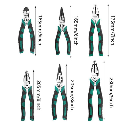 Labor-Saving Multi-Functional Tiger Pliers Flat Needle-Nose Diagonal Wire Pliers