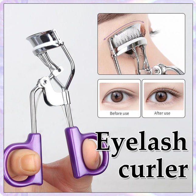 2024 Professional Handle Eyelash Curler Makeup Tool Easy Grip Long Lasting Curl - Aimall