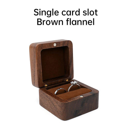 Wooden Jewelry Box Ring Holder Trinket Storage Organizer Keepsake Case Gifts
