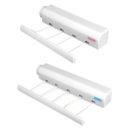 Wall Mounted Clothes Hanger Dryer Clothesline Laundry Washing Line Drying Rack