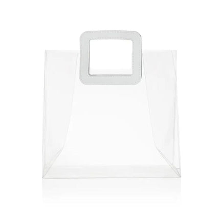 10 x Clear PVC Transparent Handbags for Shopping & Weddings - Aimall