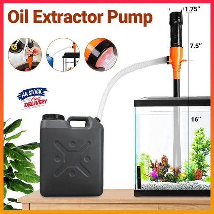 Electric Oil Extractor Transfer Pump Portable Water Fuel Suction Liquid Siphon - Aimall