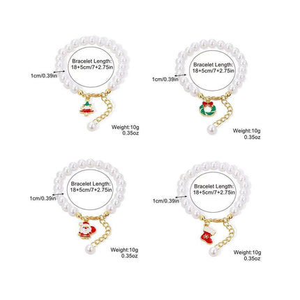 Faux Pearl Bracelet for Women Christmas Gift Adjustable Fashion Jewellery