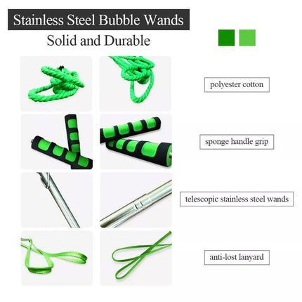 Double Pole Bubble Rope for Giant Bubble Show Outdoor Party Fun Activity