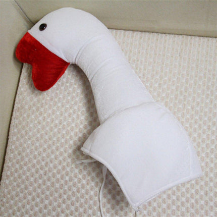 Funny Big White Goose Headgear Costume Hat Quirky Party Props Animal Cosplay