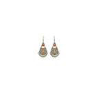 Retro Court Style Geometric Leaf Earrings Elegant Vintage Jewelry for Women Gift