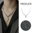 Hip Hop Cross Necklaces Men Women Punk Style Fashion Jewellery Chain
