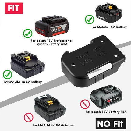 10PCS Battery Holder Shelf Stand Rack Storage Mount Slots For Makita 18v Battery - Aimall