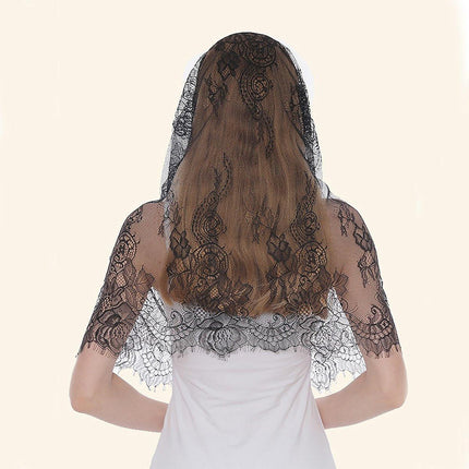 4PCS Women Ladies Lace Floral Head Scarf Summer Shawl Breathable