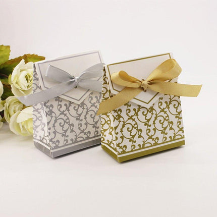 100pcs European Wedding Candy Boxes Dream Paper Box Favour Treat Packaging