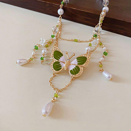 Butterfly Choker Necklace Women Summer Dopamine Fashion Jewelry Gift Set