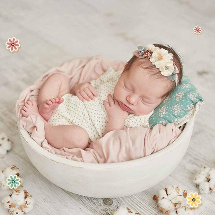 3X Baby Girl Cute Nylon Headband Flower Headwrap Elastic Turban Bows for Newborn