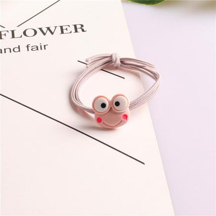 Cartoon Hair Rubber Hair Ring Frog Head Rope Hand Strap Couples Girl Hair Rope