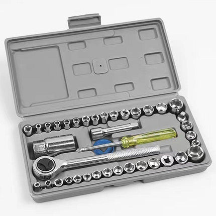40pcs Auto Repair Tool Kit Set Car Maintenance Mechanics Garage Hand Tools