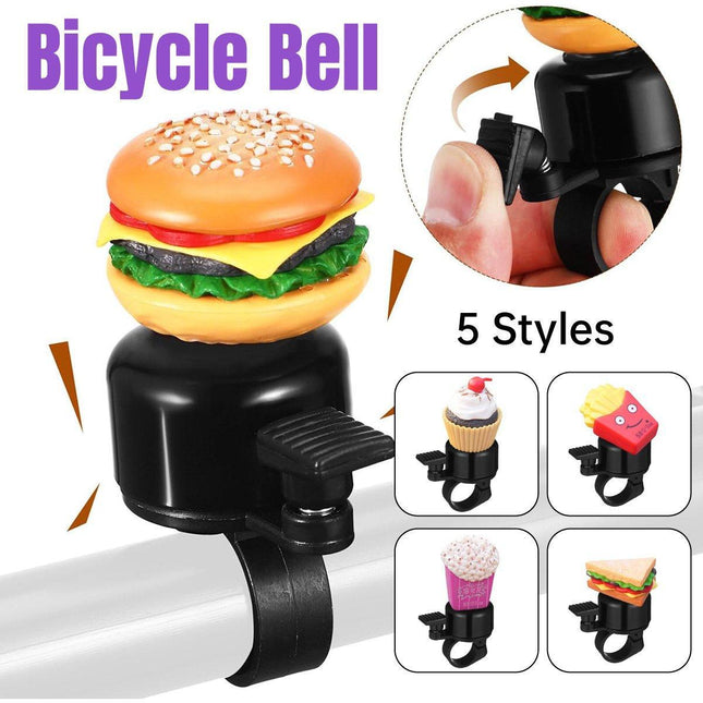 Cute Food Style Bicycle Bell Loud and Fun Handlebar Accessory